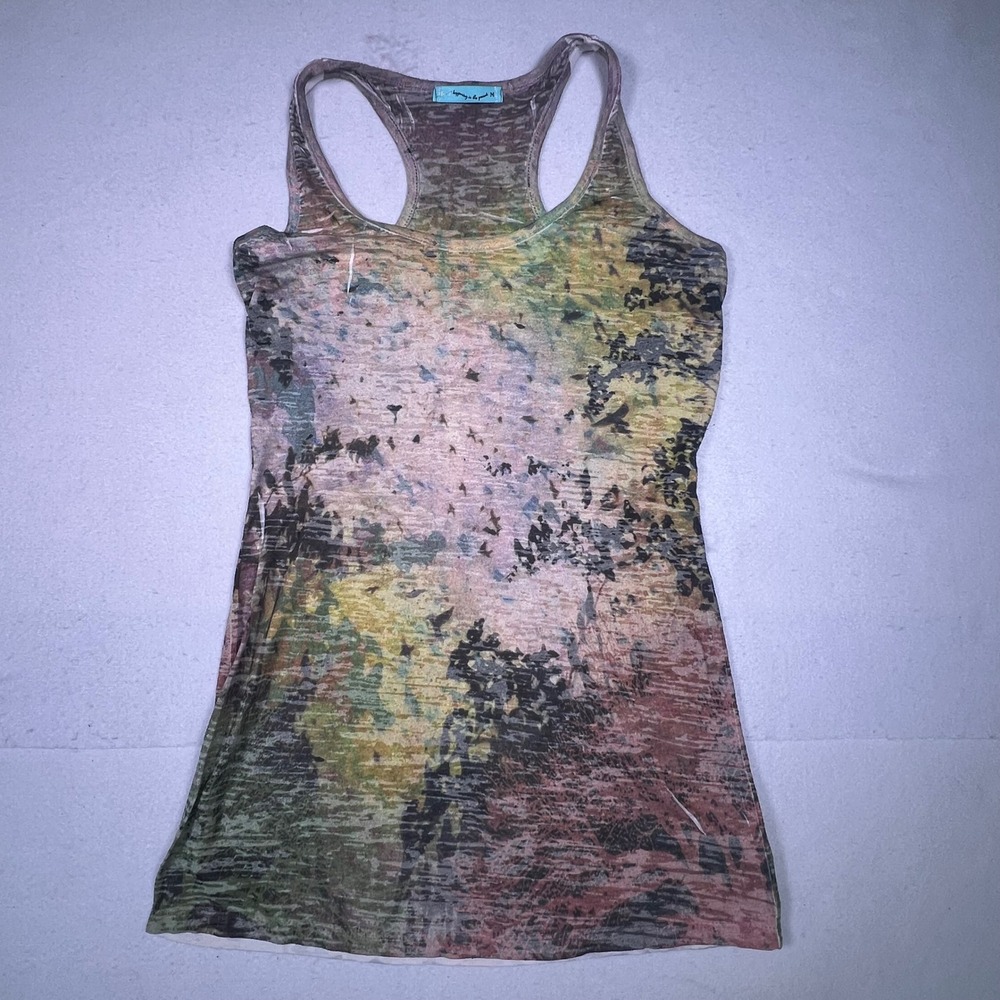 HIP Happening in the Present Tank Top Womens Medium Multicolor Excellent